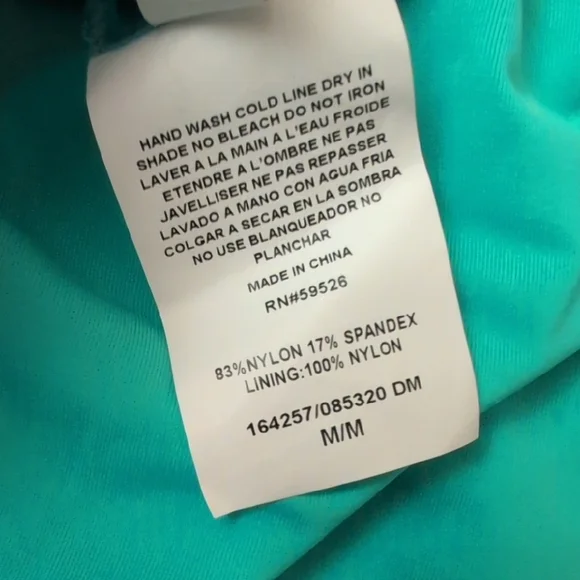 NWT Becca Hipster Turquoise Aqua Sea Bikini Bottom Jade Ring Accents - Size M - Picture 6 of 7